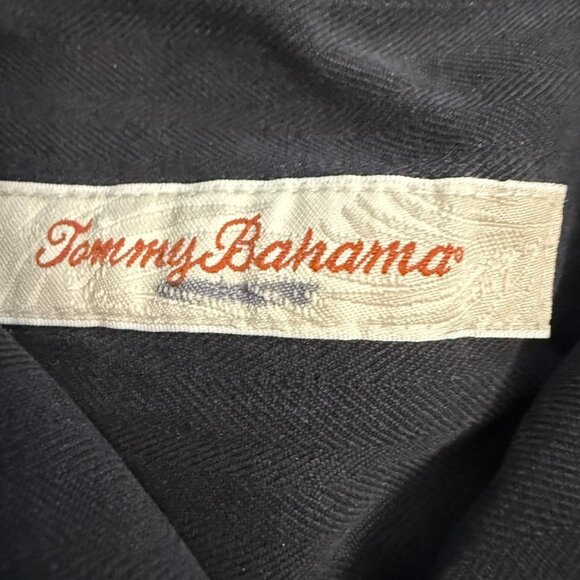 Tommy Bahama Black Linen Short-Sleeve Button-Up Shirt - Size XL - Picture 5 of 7